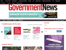 Tablet Screenshot of governmentnews.com.au